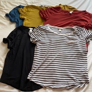 RESERVED LISTING - H&M Basics T Shirt bundle - has flaws